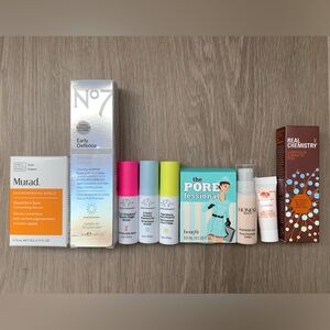 New 9 Piece Face Skin Care Sample Bundle Murad Drunk Elephant Honest Beauty